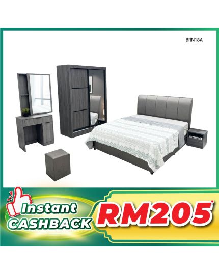 Bedroom Set with Mattress (BRN18A)