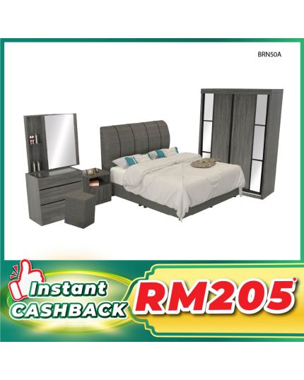 Bedroom Set with Mattress (BRN50A)
