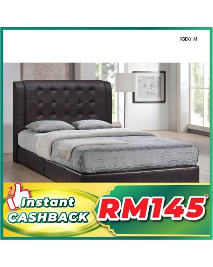 King Size Bed with Mattress (KBD01M)