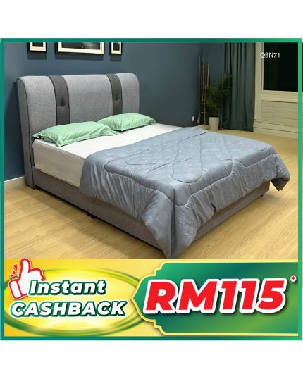 Queen Size Bed with Mattress (QBN71)
