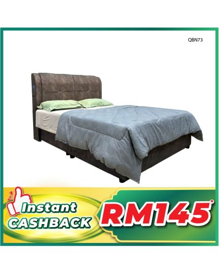 Queen Size Bed with Mattress (QBN73)