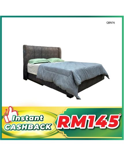 Queen Size Bed with Mattress (QBN76)