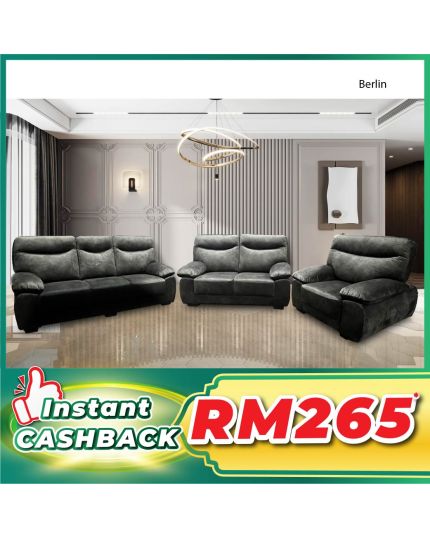 VELVET FABRIC SOFA - BERLIN