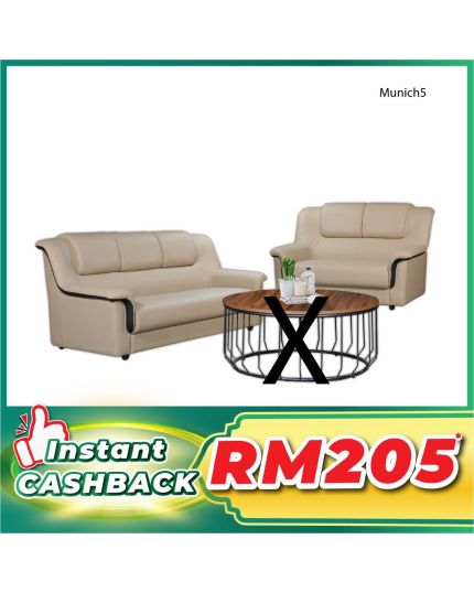 Casa Leather Sofa Set - MUNICH5