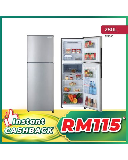 280L 2 DOORS FROST FREE REFRIGERATOR (TF2280)