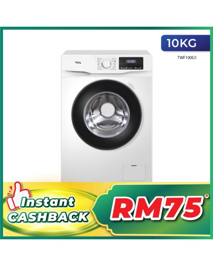 TCL 10.0Kg Front Loading Washer(TWF100G1)
