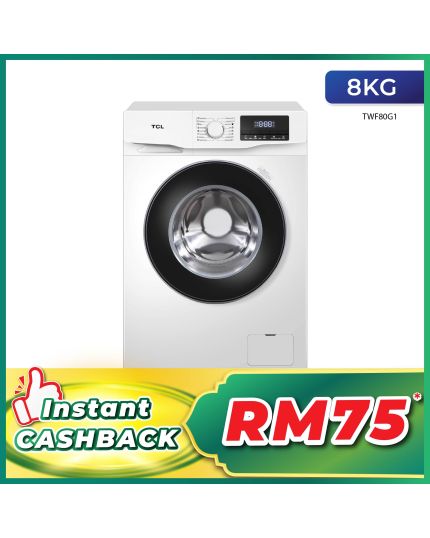 TCL 8.0Kg Front Loading Washer(TWF80G1)