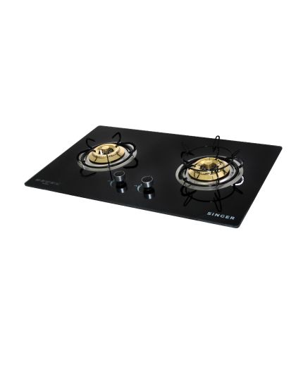 Double Burner Glass Hob (GH202G)