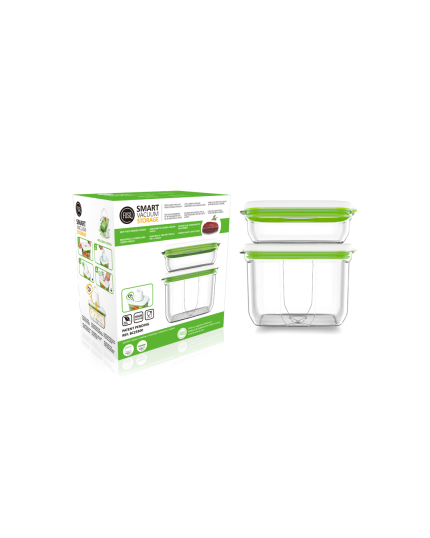 FOSA 2 Pcs Square Canister (RC) 1000ML/ 2300ML (BC23300)