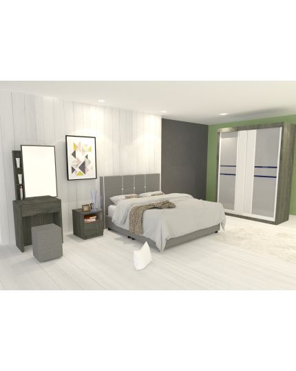 Divan Queen size Bedroom Set with Mattress (BRD01M)