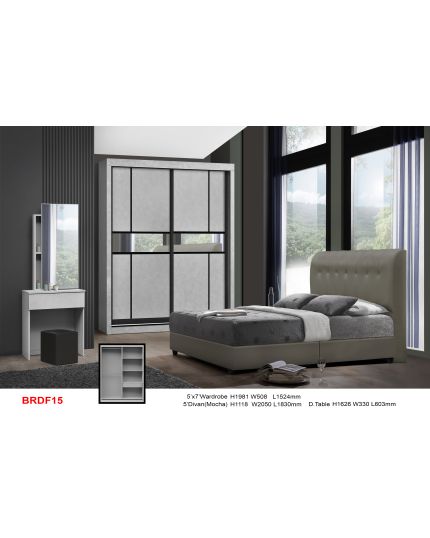 5FT QUEEN BED Bedroom Set (BRDF15)