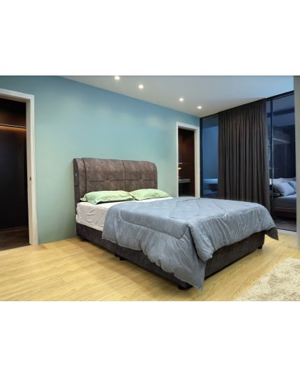 Queen Size Bed with Mattress (QBN73)