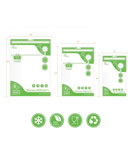 FOSA 10 Pcs Reusable DBL Layers Vacuum Bag - L Size (VB10103)