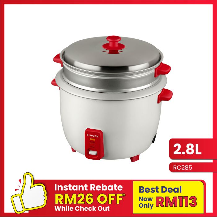 Singer rice cooker 2.8 l shop