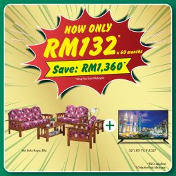 Wooden Lounge Set - Ella + 32