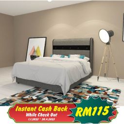 Divan Queen Size Bed with Mattress (QBD602M)