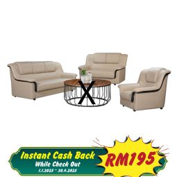 Casa Leather Sofa Set - MUNICH