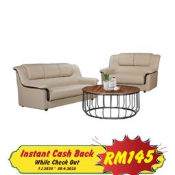 Casa Leather Sofa Set - MUNICH5T