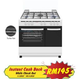 5 BURNERS FREE STANDING GAS COOKER (905GW)