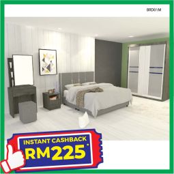 Divan Queen size Bedroom Set with Mattress (BRD01M)
