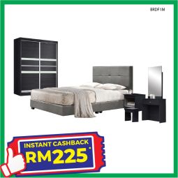 Bedroom Set with Mattress (BRDF1M)