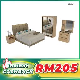 Bedroom Set with Mattress (BRN10H)