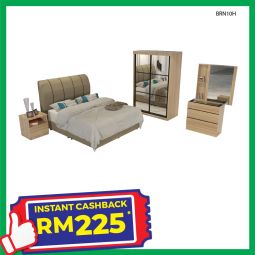 Bedroom Set with Mattress (BRN10H)