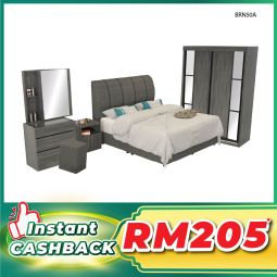 Bedroom Set with Mattress (BRN50A)
