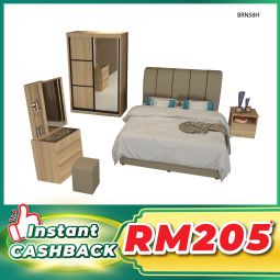 Bedroom Set with Mattress (BRN58H)