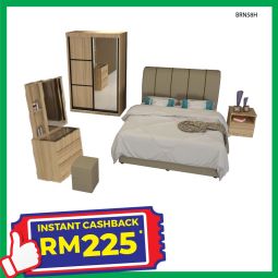 Bedroom Set with Mattress (BRN58H)