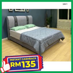 Queen Size Bed with Mattress (QBN71)
