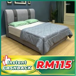 Queen Size Bed with Mattress (QBN71)