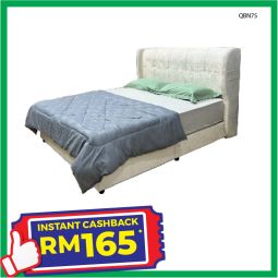 Queen Size Bed with Mattress (QBN75)
