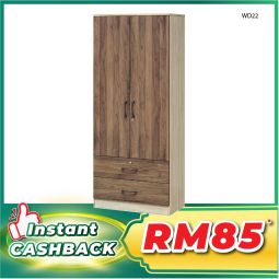 2 Doors + Drawers Wardrobe (WD22）