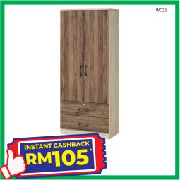 2 Doors + Drawers Wardrobe (WD22）