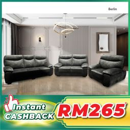 VELVET FABRIC SOFA - BERLIN