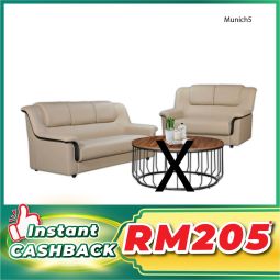 Casa Leather Sofa Set - MUNICH5