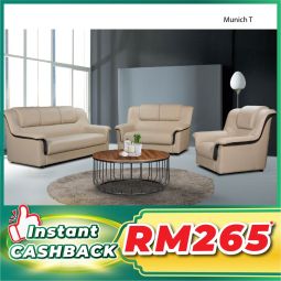 Casa Leather Sofa Set - MUNICH