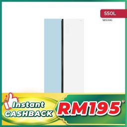 550L INVERTER SIDE BY SIDE GLASS DOOR REFRIGERATOR (SBS550G)