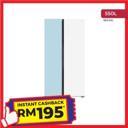 550L INVERTER SIDE BY SIDE GLASS DOOR REFRIGERATOR (SBS550G)