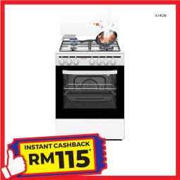 4 BURNERS FREE STANDING GAS COOKER (614GW)
