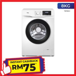 TCL 8.0Kg Front Loading Washer(TWF80G1)