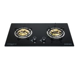 Double Burner Glass Hob (GH202G)