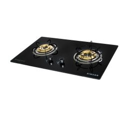 Double Burner Glass Hob (GH202G)