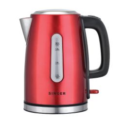 1.7L Stainless Steel Jug Kettle  - Red (JK170S)
