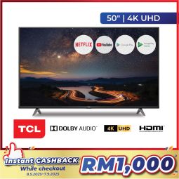 TCL 50&quot; 4K UHD ANDROID SMART TV (50P618)