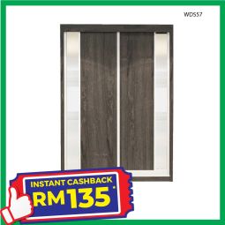Sliding Door Wardrobe With Mirror (WDS57)