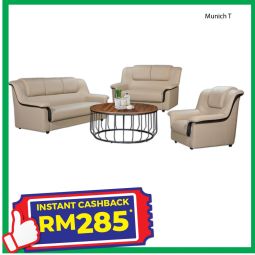 Casa Leather Sofa Set - MUNICHT