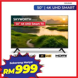[PROMO] Skyworth 50” 4K UHD SMART TV (50SUE400)