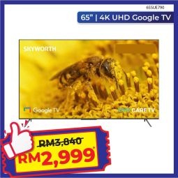 [PROMO] 65“ SKYWORTH 4K UHD Google TV + 120Hz (65SUE790)